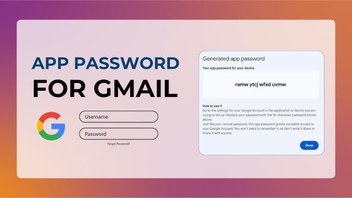 Here's how to create Google App Password